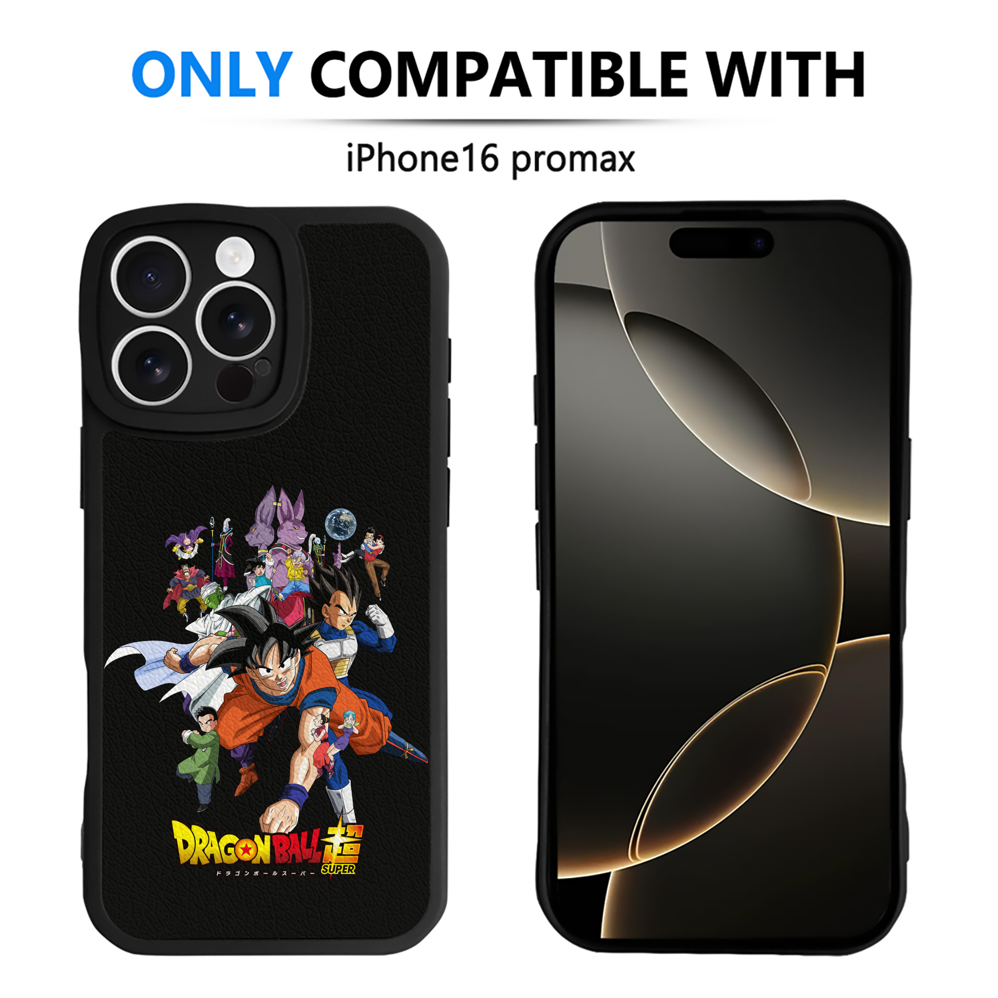 （画像用） ドラゴンボール DRAGON BALL 【iPhone 16シリーズ対応】シリコンスマホケース（レザー調） 材質：シリコン